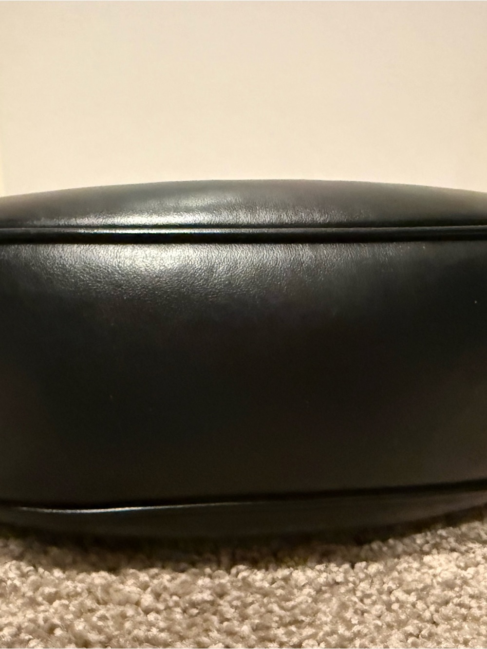 Celine Black Leather Triomphe Shoulder Bag - Picture 8 of 12